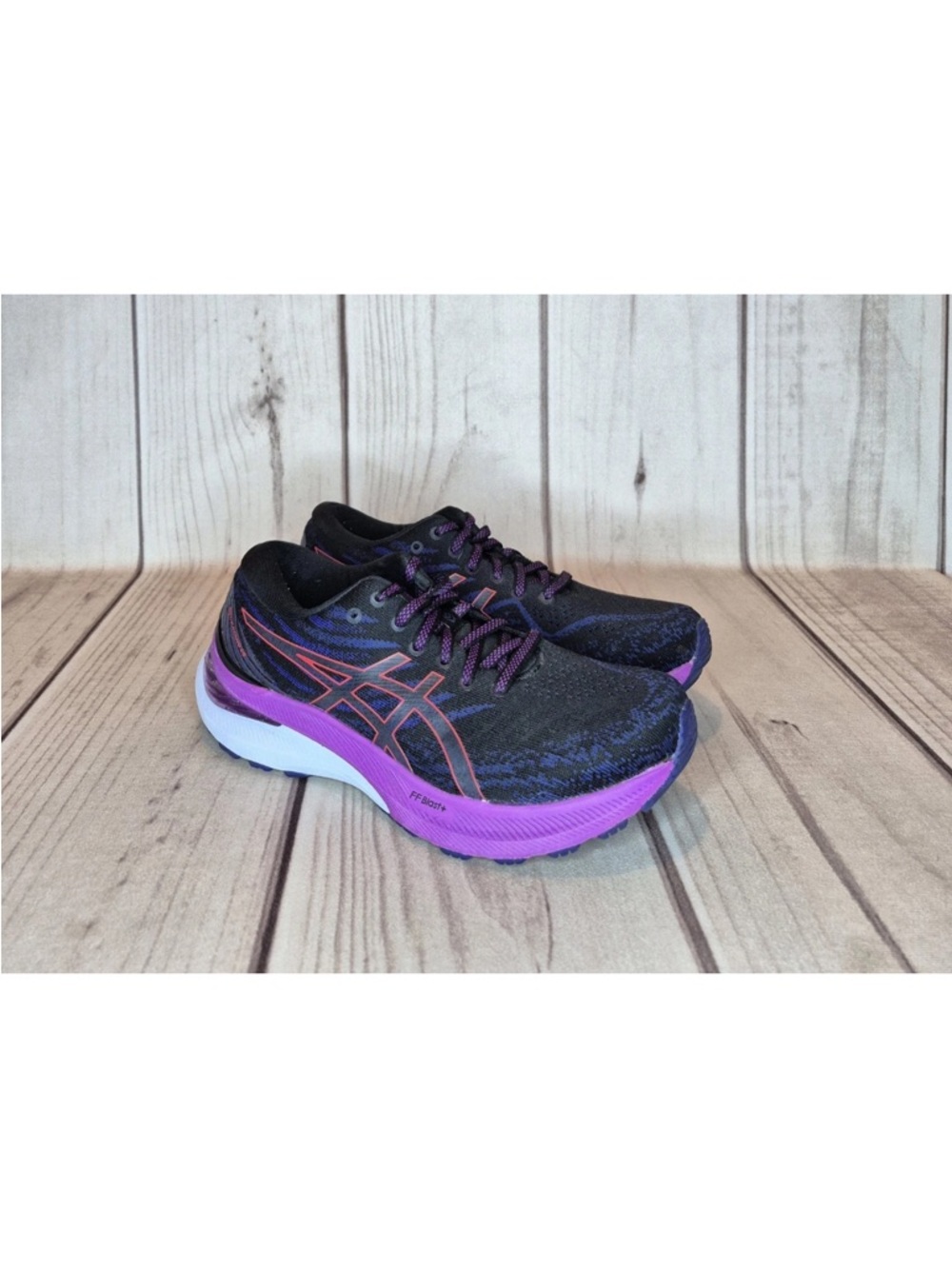 ASICS Women's Size 7.5 GEL-Kayano 29 Tech Running Shoes In Black/Purple 1012B272